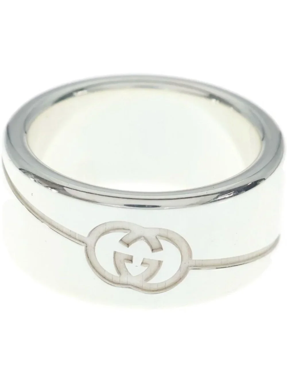 Gucci Diagonal Ring Silver